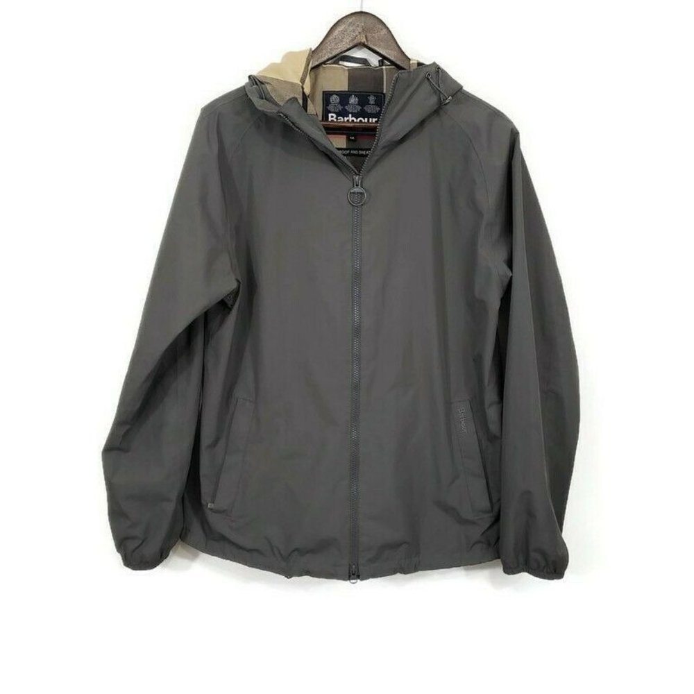 Barbour Gray Hooded Jacket
